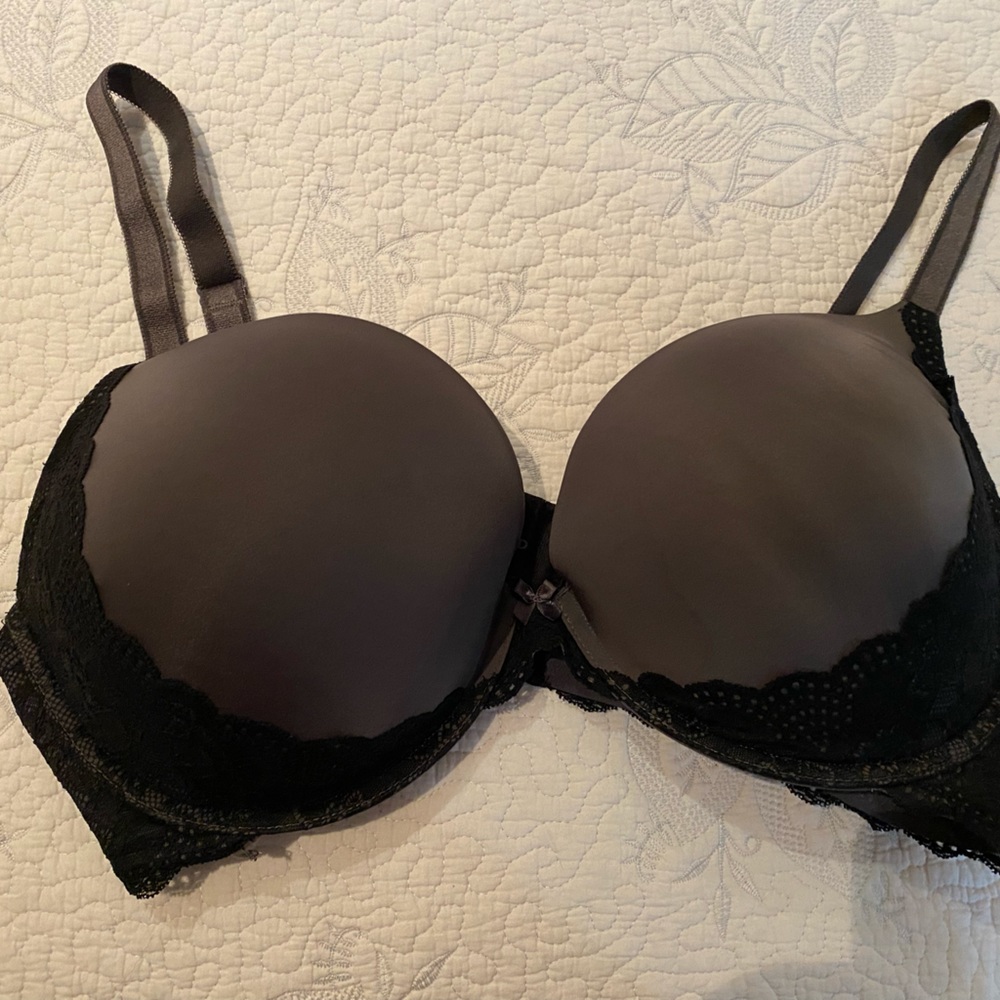 Torrid Curve gray and black push up bra